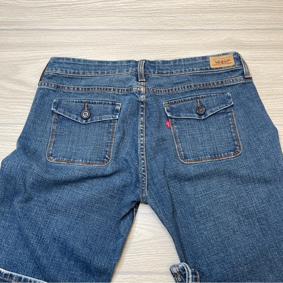 Levi’s 545 Low Bootcut Denim Blue Jeans Y2K Fashion Women’s Size 12 Medium - Picture 9 of 16